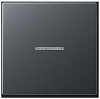 Лицевая панель Jung EcoProfi для 1-кл. выключателя с подсветкой антрацит картинка